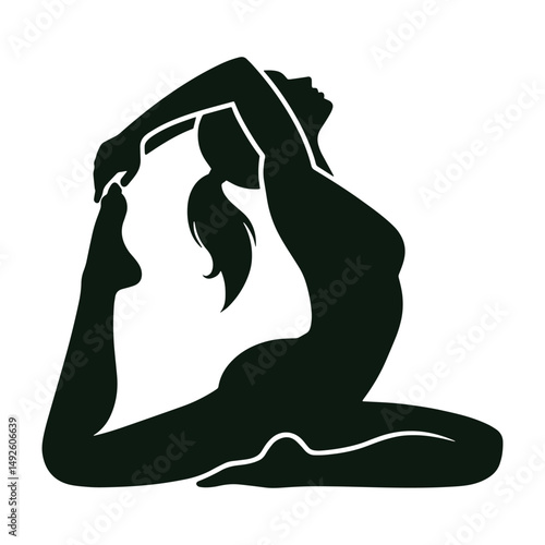 Dynamic Yoga Backbend Silhouette  Strength Balance and Flexibility