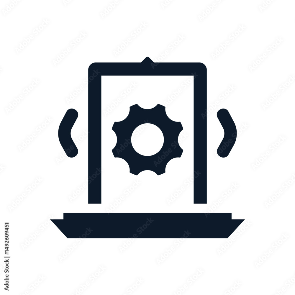 Obraz premium Setting icon and modern setting icon