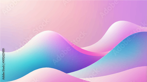 Abstract gradient glass morphism background.
