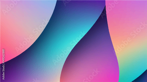 Abstract gradient glass morphism background.