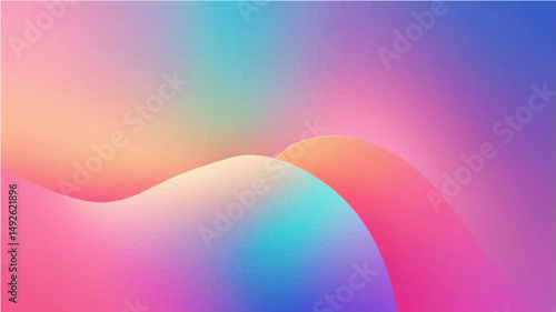 Abstract gradient glass morphism background.