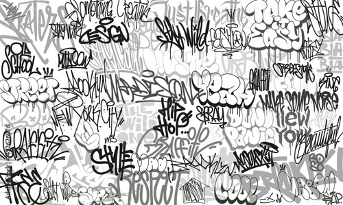 Urban Graffiti tags, Street Style Art