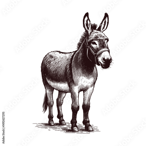 Vector illustration of a horse vector sketch