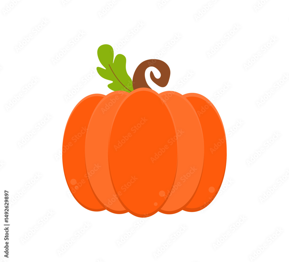 Obraz premium pumpkin isolated on white background