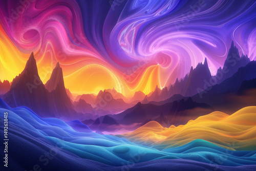 sunrise in the mountains