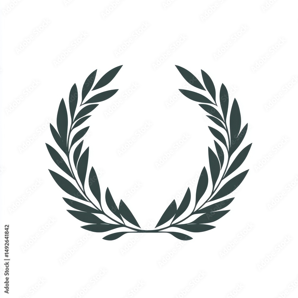 Obraz premium Elegant laurel wreath