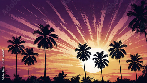 palm tree silhouette