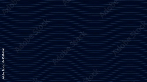 Sleek Blue Wavy Lines on Dark Background