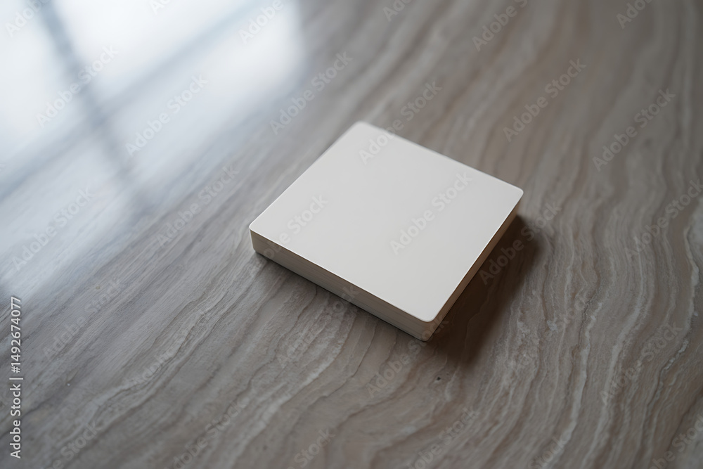 Fototapeta premium Blank White Cards Mockup Design