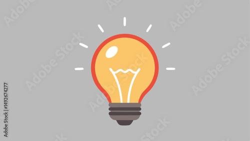 Bright idea lightbulb innovation inspiration concept