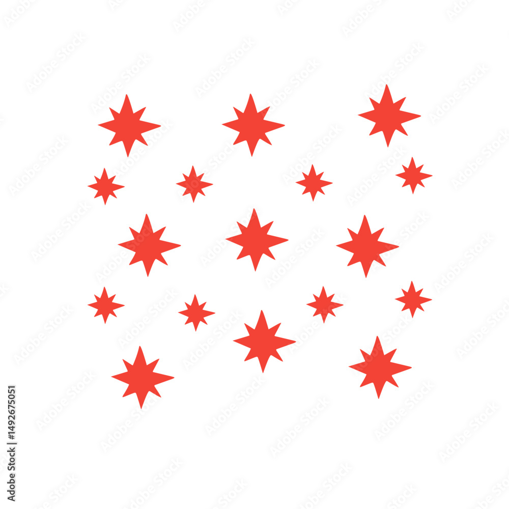 red star pattern background red star pattern background