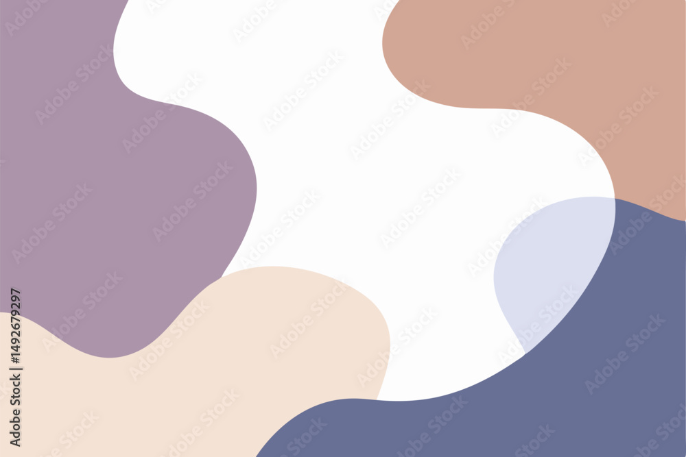 Abstract pastel shapes background on white with various color blends for creative projects Abstract pastel shapes background on white with various color blends for creative projects