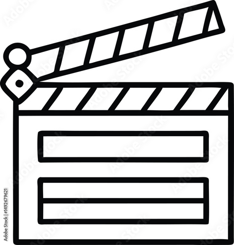 Movie Clapperboard Film Production Icon