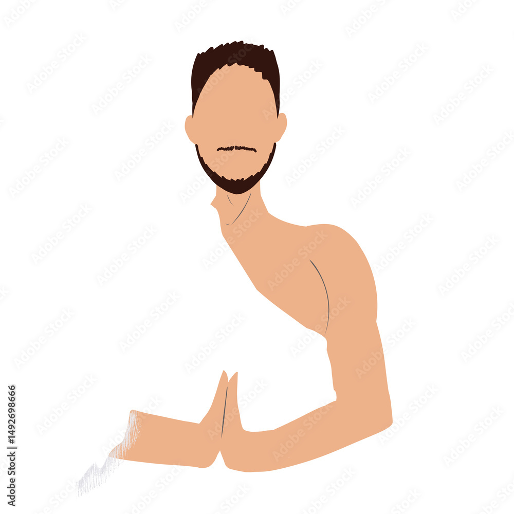 Fototapeta premium Hajj man in ihram ihrom