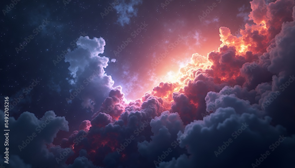 Dramatic Sky with Clouds and Light Dramatic Sky with Clouds and Light