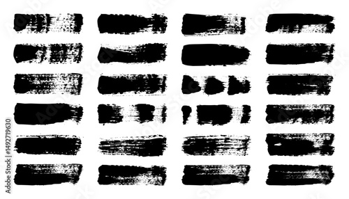 Wallpaper Mural Grunge brush strokes, lines, ink smudges, hand-drawn scribble shapes. Handmade sketchy marks, acrylic stains, charcoal streaks. Paint textures, dry brush effect. Marker underline. Vector illustration Torontodigital.ca