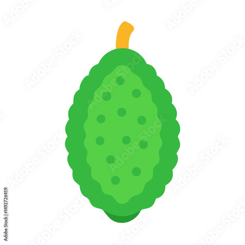 Stylized green squash illustration against a dark background