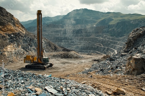 Landfill prospecting drills extracting rare earth elements with eddy current separators sorting e-waste streams and resource density mapping techniques