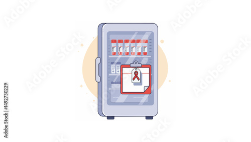 blood sample in fridge