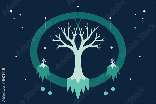 tree and moon