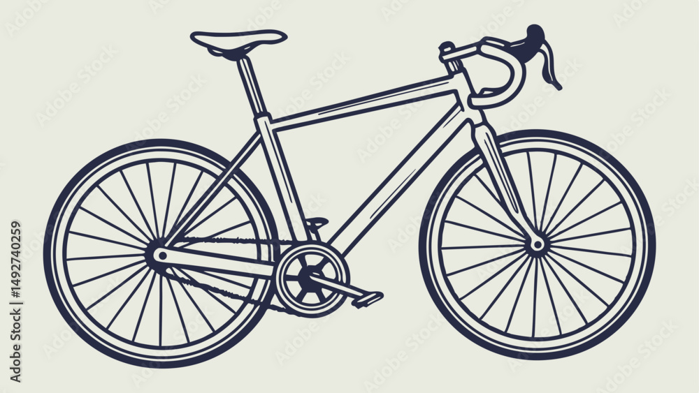 Obraz premium bicycle on white background