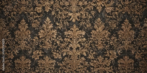 Elegant damask floral pattern, intricate ornate texture, purple, texture, wallpaper