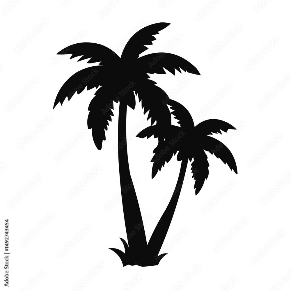 Obraz premium palm tree silhouette