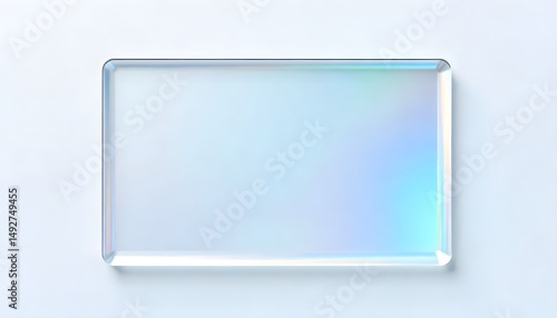 Minimalist iridescent glass plate high resolution background