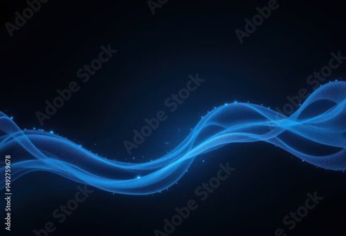 Blue black abstract gradient background