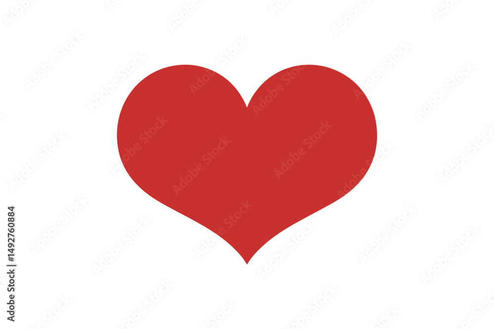 Red heart symbol for love and valentine's day icon Red heart symbol for love and valentine's day icon