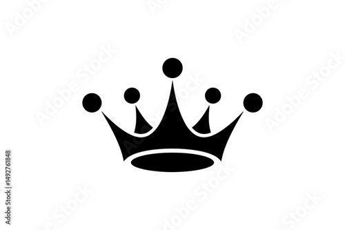 Crown vector illustration royal king queen symbol