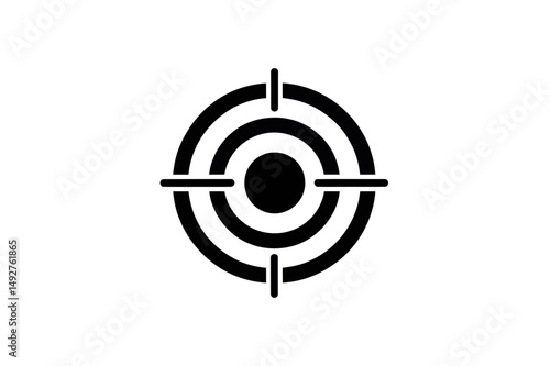 Target icon aiming mark symbol vector illustration