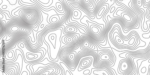Abstract Modern design with White background with topographic wavy pattern design. Geographic abstract grid. Geographic curved, vector illustration.