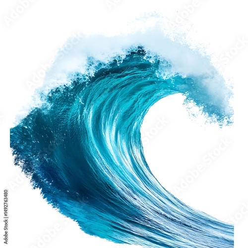 water splash isolated on white