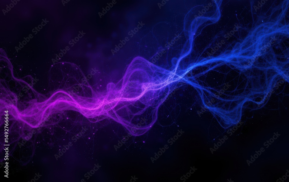 Fototapeta premium Dark purple blue black abstract grainy background