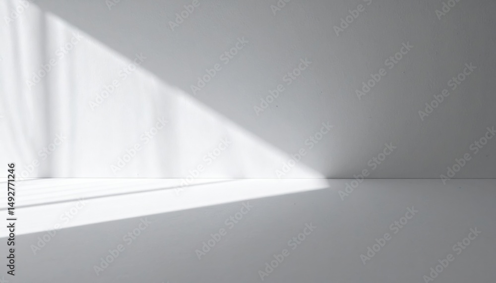 Sunlight casting geometric shadow on minimalist surface indoor space photography modern aesthetic perspective light play Sunlight casting geometric shadow on minimalist surface indoor space photography modern aesthetic perspective light play