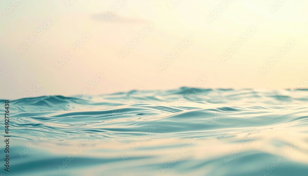 Obraz premium Calm water surface ocean nature photography serene environment close-up view tranquility and depth