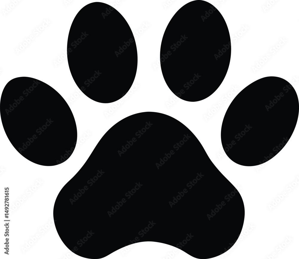 paw print icon vector illustration paw print icon vector illustration