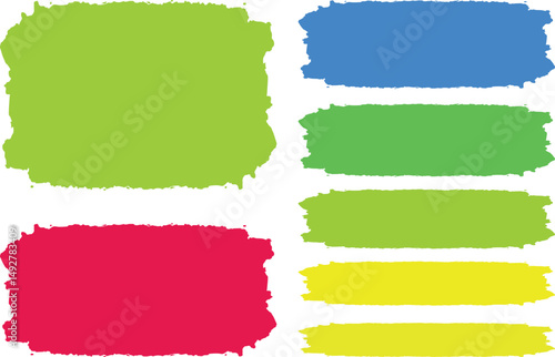 summer colors palette abstract brush strokes background