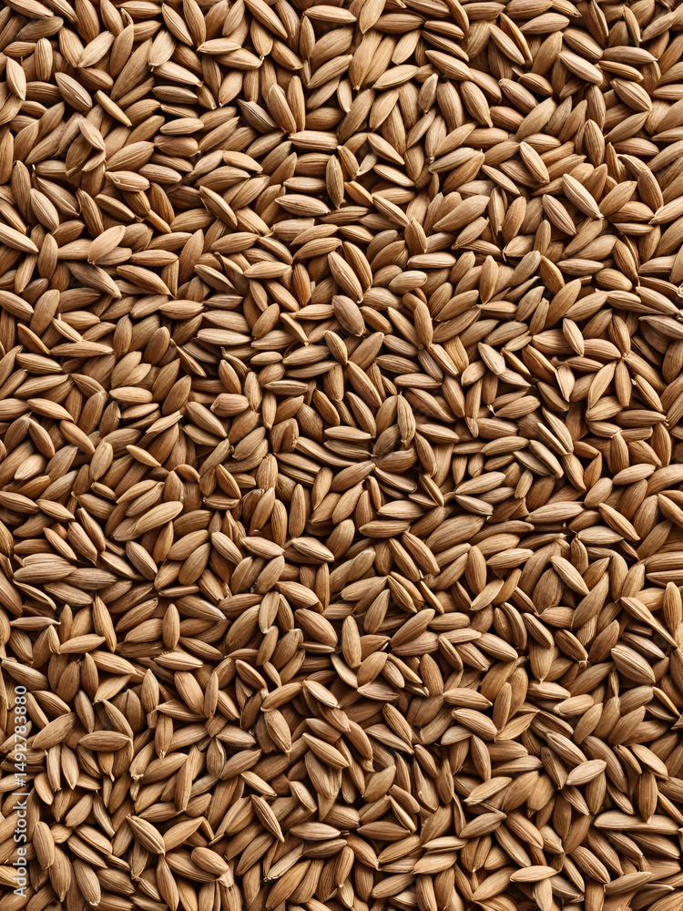 Natural rye grains background Natural rye grains background