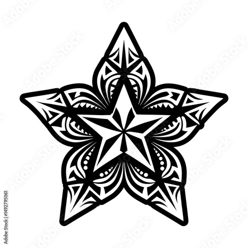 A glyph style icon depicting enlightenment symbol