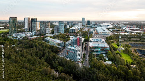 Photography Aerial view of Sydney Olympic Park V2, located in Homebush, NSW - 05/05/25