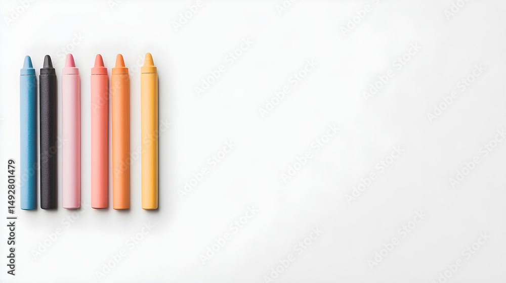 Fototapeta premium color marker on white background