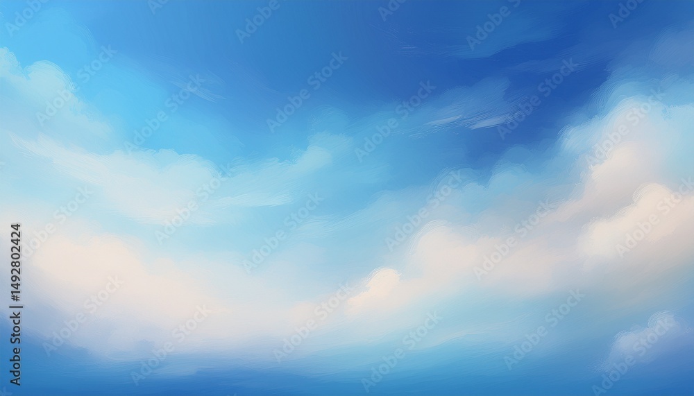 Obraz premium abstract blue sky cloud texture background soft color palettes