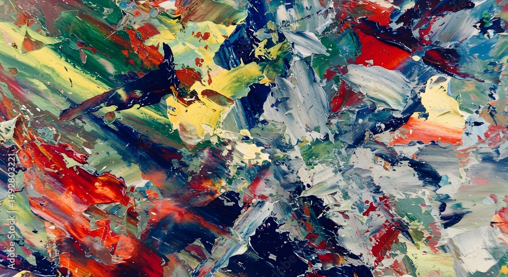 Fototapeta premium Colorful Abstract Paint Splash Background for Creative Design