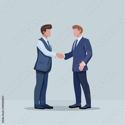 Businessmen Male Handshake Agreement