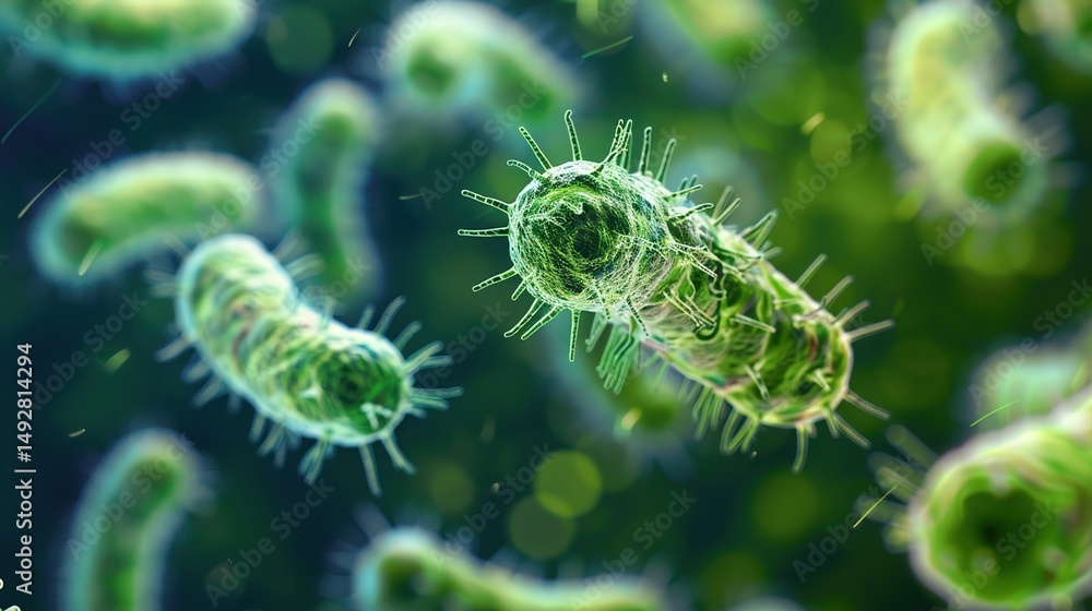 Fototapeta premium Septicemia: Unraveling Bloodstream Infections, Systemic Inflammation, and Critical Care Interventions