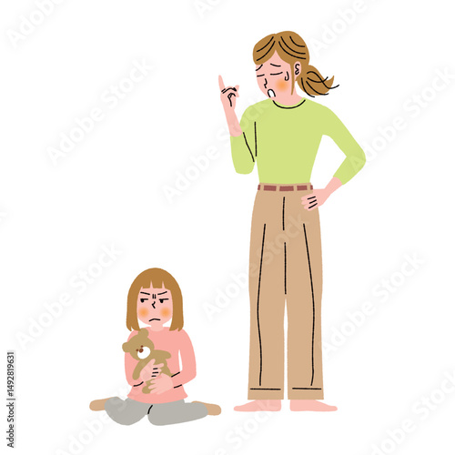 母親の言うことを聞かない子供