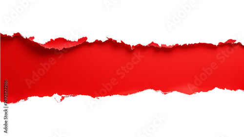 Wallpaper Mural Torn red paper on black background Torontodigital.ca