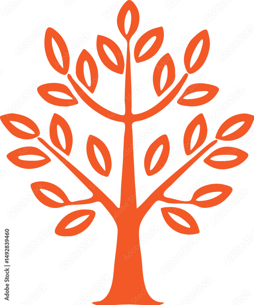 Obraz premium Tree simple icon. Vector ICON all icon Viktor